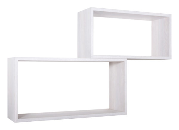 Sanitec Set Mensole Bislungo da Parete, 70 x 35 e 60 x 30 p. 20 cm,  Rovere Imperiale