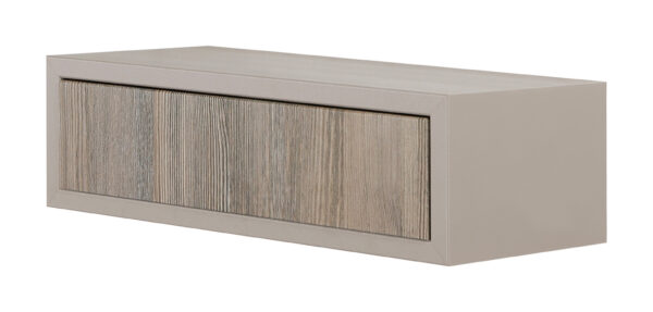 Sanitec Mensola Legolo con Cassetto, Mensola da Parete, 45 x 20 x 13,4 cm, Talpa e Rovere Moka